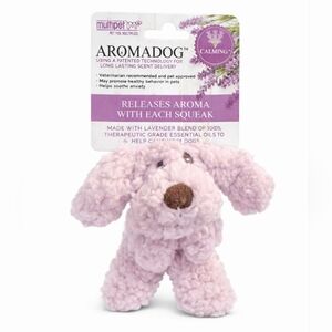 Lavender Aromatherapy Plush Dog Toy – Mini Calming Squeaky Toy (Approx. 4–5 Inch
